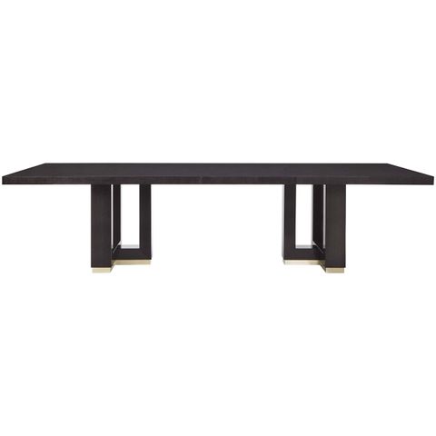 Davidson's Modern, Rectangular "Hamilton" Dining Table, In Dark Tinted ... inside Modern Oak Dining Table Rectangular